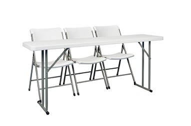 Mesa retangular 180 cm p/ treinamento