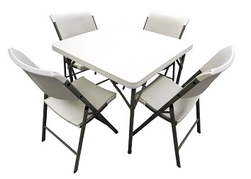 Mesa quadrada dobrável 86 cm